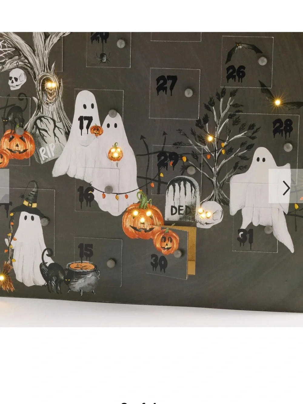 Pottery Barn Halloween Ghost Advent Calendar Brand New in Box